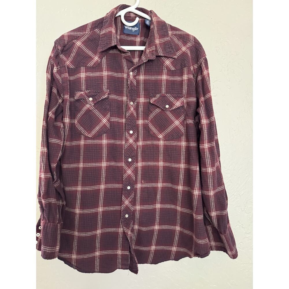 wrangler pearl snap shirt xxl